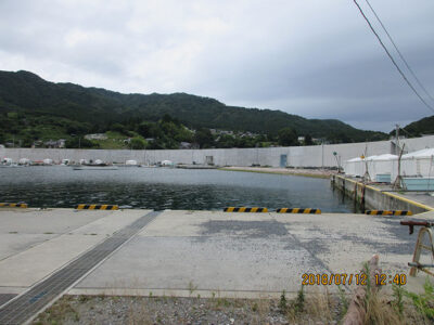 崎浜津波堤防の完成
