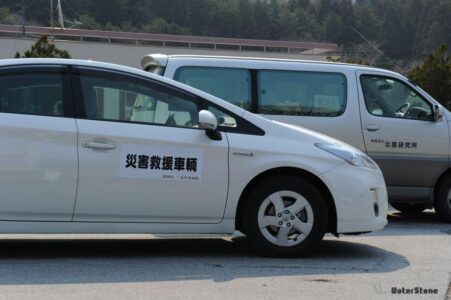他県からの災害救護車両 3月30日