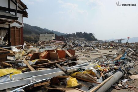 佐々木旅館前より南側方面 3月30日